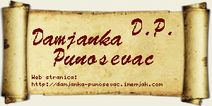Damjanka Punoševac vizit kartica